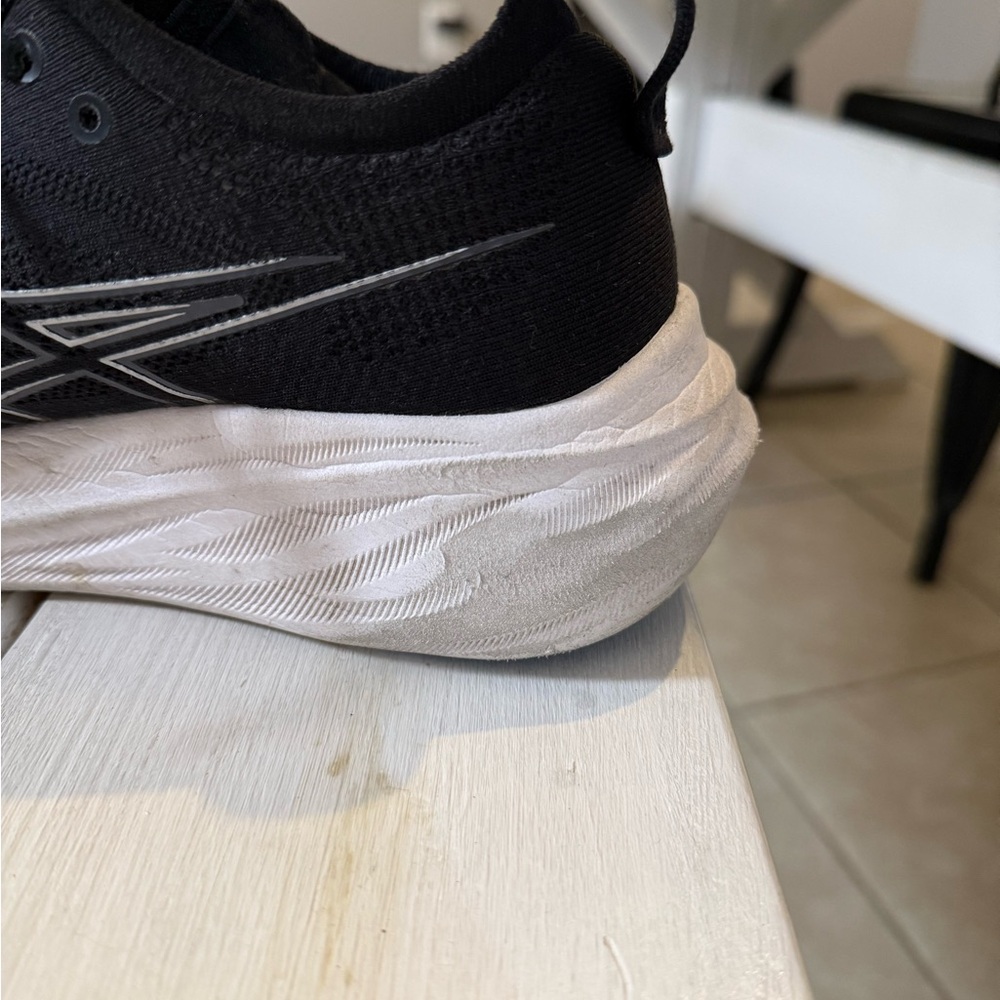 ASICS Black and White Athletic Shoes - Picture 5 of 15